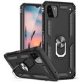 thumbnail image 1 of TJS for Boost Mobile Celero 5G 2021 Phone Case, Impact Resistant Metal Ring Magnetic Support Kickstand Drop Protector Cover (Black), 1 of 7