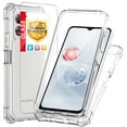 thumbnail image 1 of TJS for Boost Mobile Celero5G SC Phone Case, with Screen Protector, Full Body Protective Heavy Duty Hybrid Bumper Cover for Celero 5G SC (Clear), 1 of 6