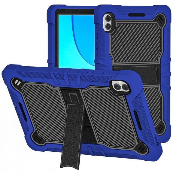 TJS for Celero 5G Tab Case, Heavy Duty Shockproof Protective Hybrid Kickstand Tablet Cover (Blue)