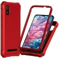 thumbnail image 1 of TJS for Cloud Mobile Stratus C8 Phone Case, Full Body Protective Heavy Duty Hybrid Bumper Cover (Red), 1 of 5