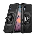 thumbnail image 1 of TJS for Cricket Debut S2 / AT&T Calypso 4 Phone Case, [Military Grade] Robotic Magnetic Support Car Mount Metal Ring Holder Kickstand Cover (Black), 1 of 6
