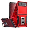 thumbnail image 1 of TJS for Motorola Razr 2023 / Razr 40 Phone Case, [Military Grade] Heavy Duty Magnetic Support Ring Kickstand Cover for Moto Razr 2023 / Razr 40 (Red), 1 of 7