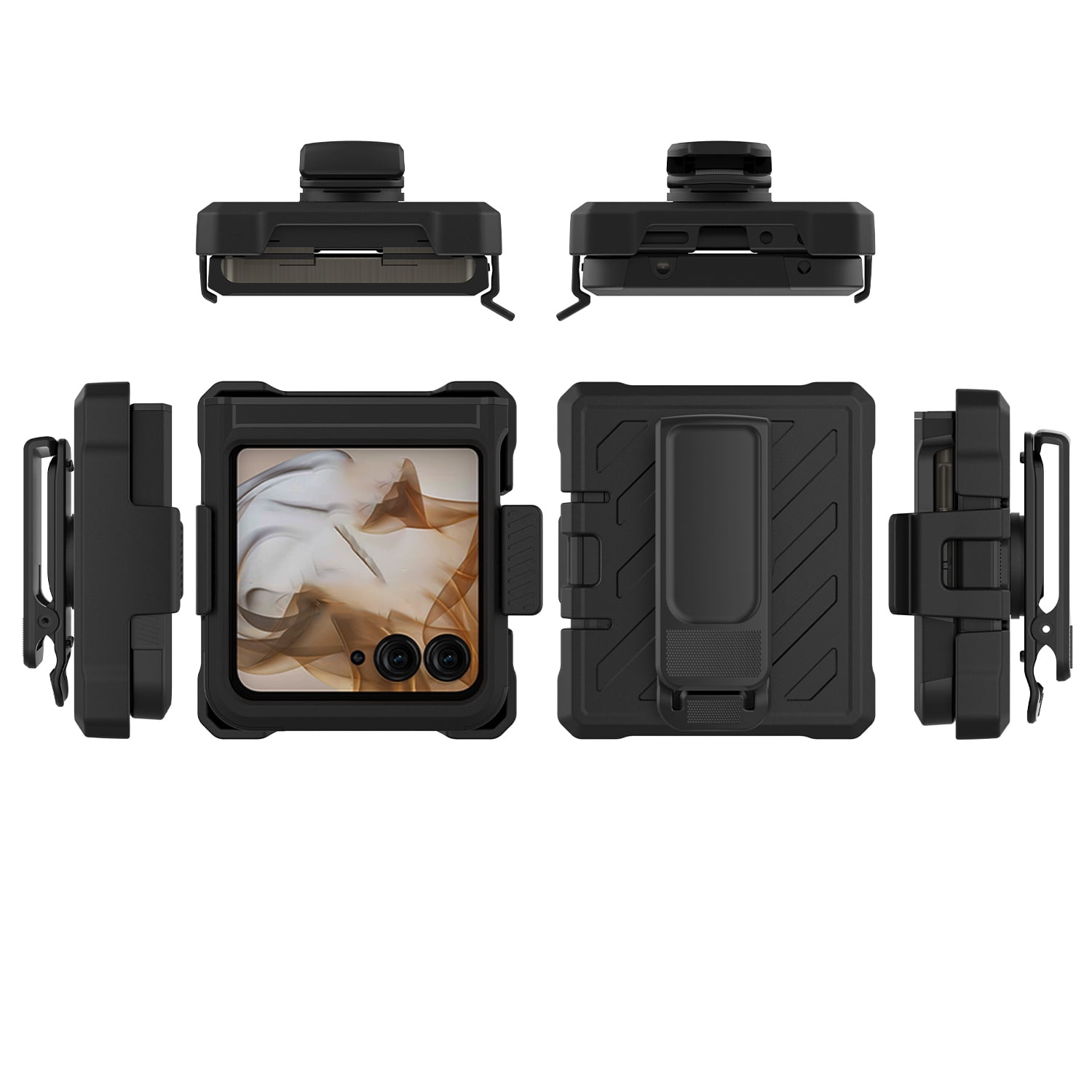 TJS for Motorola Razr 2025 Phone Case, [Military Grade] Noble Lined