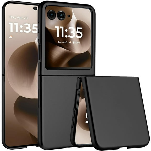 TJS for Motorola Razr Ultra 2025 Phone Case, Slim Matte Finish Protective Cover (Silver)