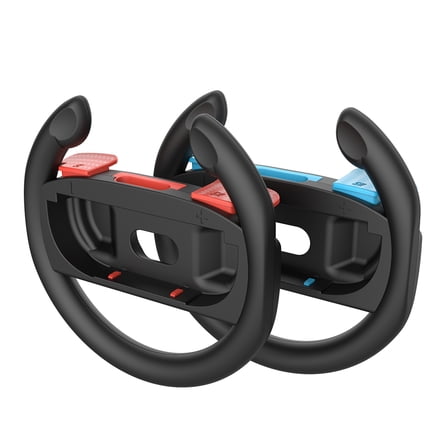 TJS Wheel Controller for Nintendo Switch 2, Racing Wheel (Set of 2) (Blue and Red)