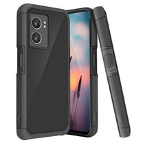 TJS for OnePlus Nord N300 5G Phone Case, Magnetic Support Dual Layer Drop Protection Impact Rugged Armor Cover (Black)