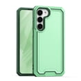 thumbnail image 1 of TJS for Samsung Galaxy S23 Phone Case, Dual Layer Shockproof Rugged Hybrid Drop Protector Cover for Galaxy S23 (Green), 1 of 7