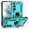 thumbnail image 1 of TJS for Samsung Galaxy S23 Plus Phone Case, Impact Resistant Metal Ring Magnetic Support Kickstand Drop Protector Cover for Galaxy S23 Plus (Teal), 1 of 6