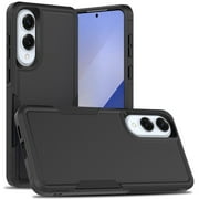 TJS for Samsung Galaxy S25 Edge Phone Case, Heavy Duty Rugged Shockproof Full Body Protection Cover for Samsung S25 Edge (Black)