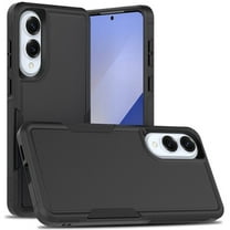 TJS for Samsung Galaxy S25 Edge Phone Case, Heavy Duty Rugged Shockproof Full Body Protection Cover for Samsung S25 Edge (Black)