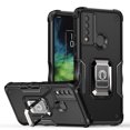 thumbnail image 1 of TJS for TCL 20 XE Phone Case, [Military Grade] Heavy Duty Protective Cover, Magnetic Support Ring Kickstand Phone Case (Black), 1 of 8