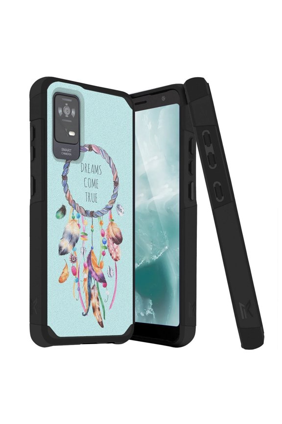 for TCL ION X / ION V / 40Z Phone Case, Magnetic Support Dual Layer Drop Protection Impact Rugged Armor Cover (Dreams Come True)