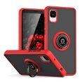 thumbnail image 1 of TJS for TCL ION Z Phone Case, 360 Degrees Rotating Metal Ring Magnetic Support Kickstand Cover (Red), 1 of 6