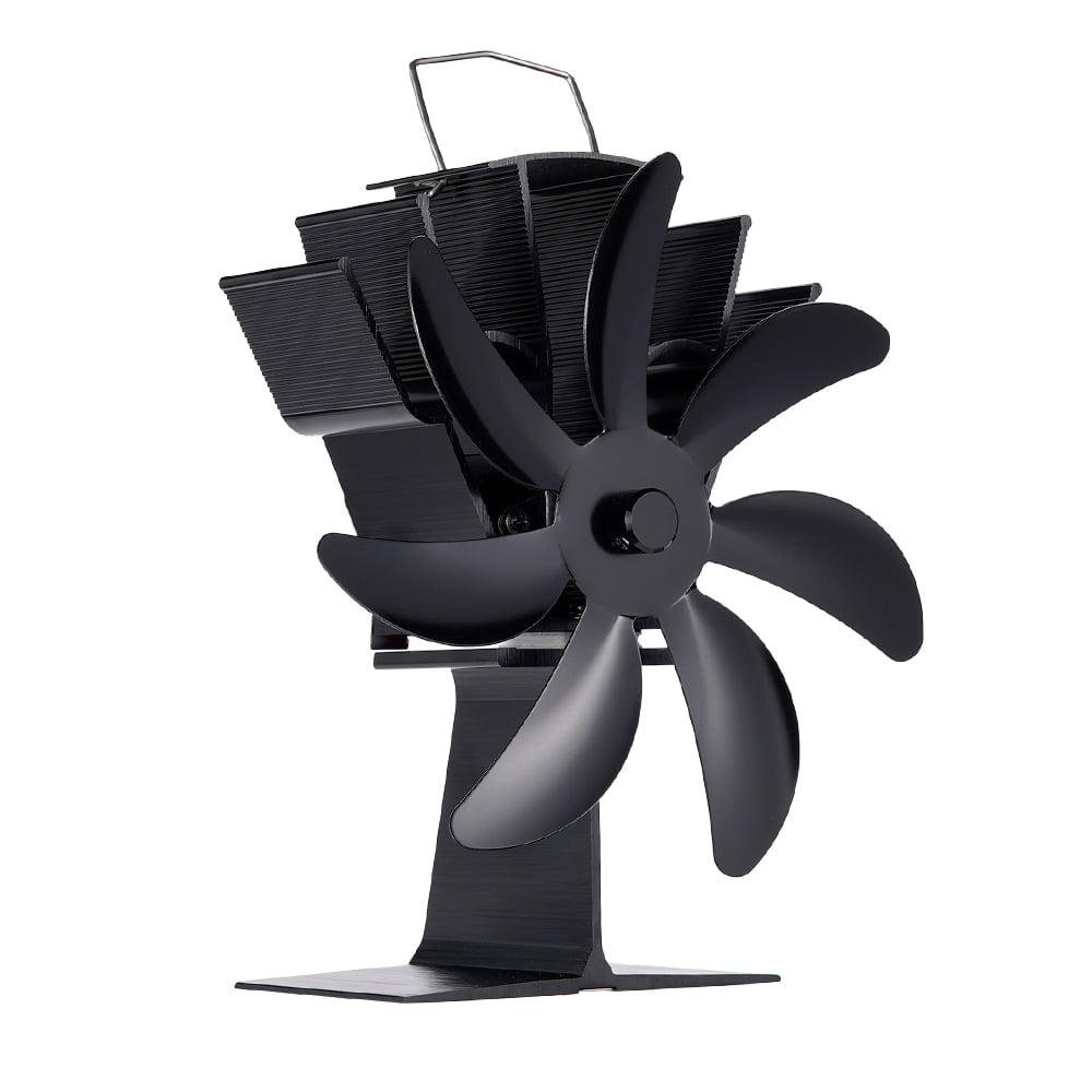 TJT 7-Blade Wood Stove Fan Heat Powered Stove Fan for Log Burner ...