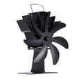 thumbnail image 1 of TJT 7-Blade Wood Stove Fan Heat Powered Stove Fan for Log Burner Fireplace Silent Black, 1 of 11