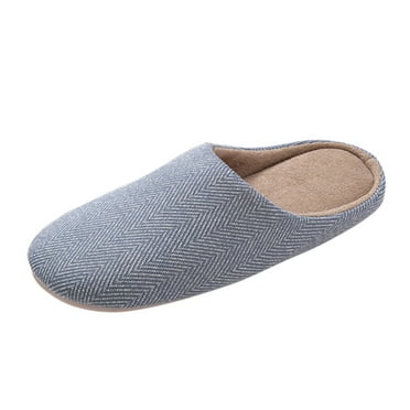 TJUJUSO Adult Warm Plush Flowers No Slip Home Thick Bottom Winter Couples Winter Home Warm Cotton Slippers Solid Color Men And Women Couples Home Simple Silent Cotton Slippers