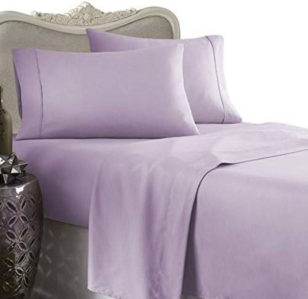 TJUNBOLIFE 4 Piece Luxurious 1500 Thread Count Cal King Size Siberian