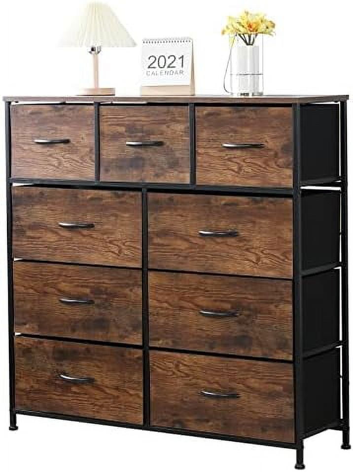 TJUNBOLIFE 8 Drawers Dresser Fabric Tower Dresser Organizer for
