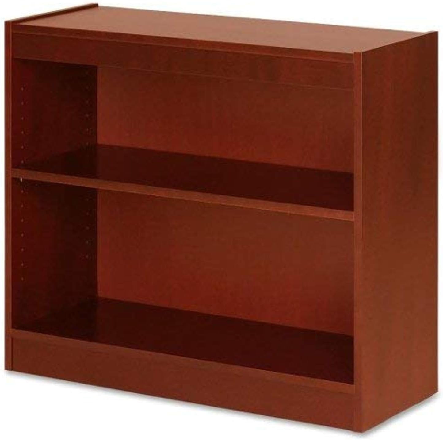 Vintage Square Cherry Veneer Adjustable Bookcase, 36"x12"x30"