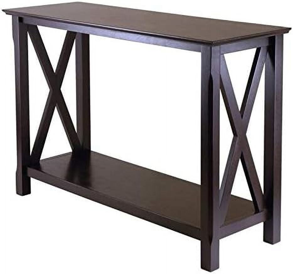 Cappuccino Elegance 45" Wood Composite Console Table with Storage