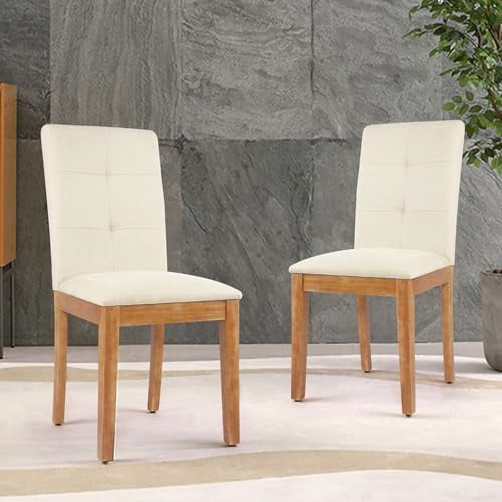 TJUNBOLIFE Dining Chairs Set of 4 Modern Upholstered Fabric Dining Room Chairs Armless Kitchen