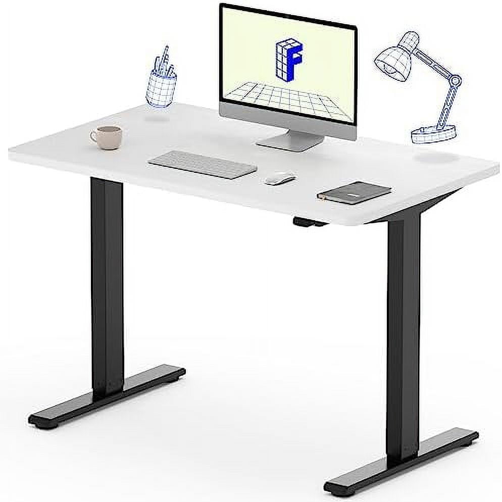 TJUNBOLIFE Electric Height Adjustable Standing Desk Heavy Duty Steel