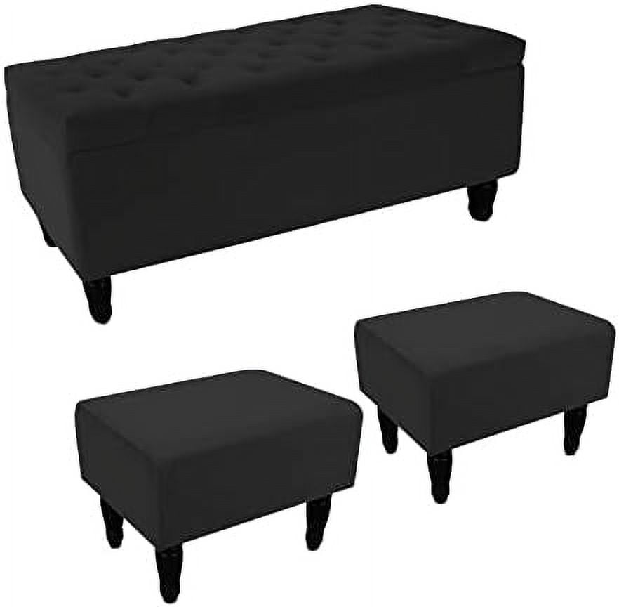 TJUNBOLIFE End of Bed Bench for Bedroom Velvet Bench for Bedroom End of Bed Rolled Armed Bench