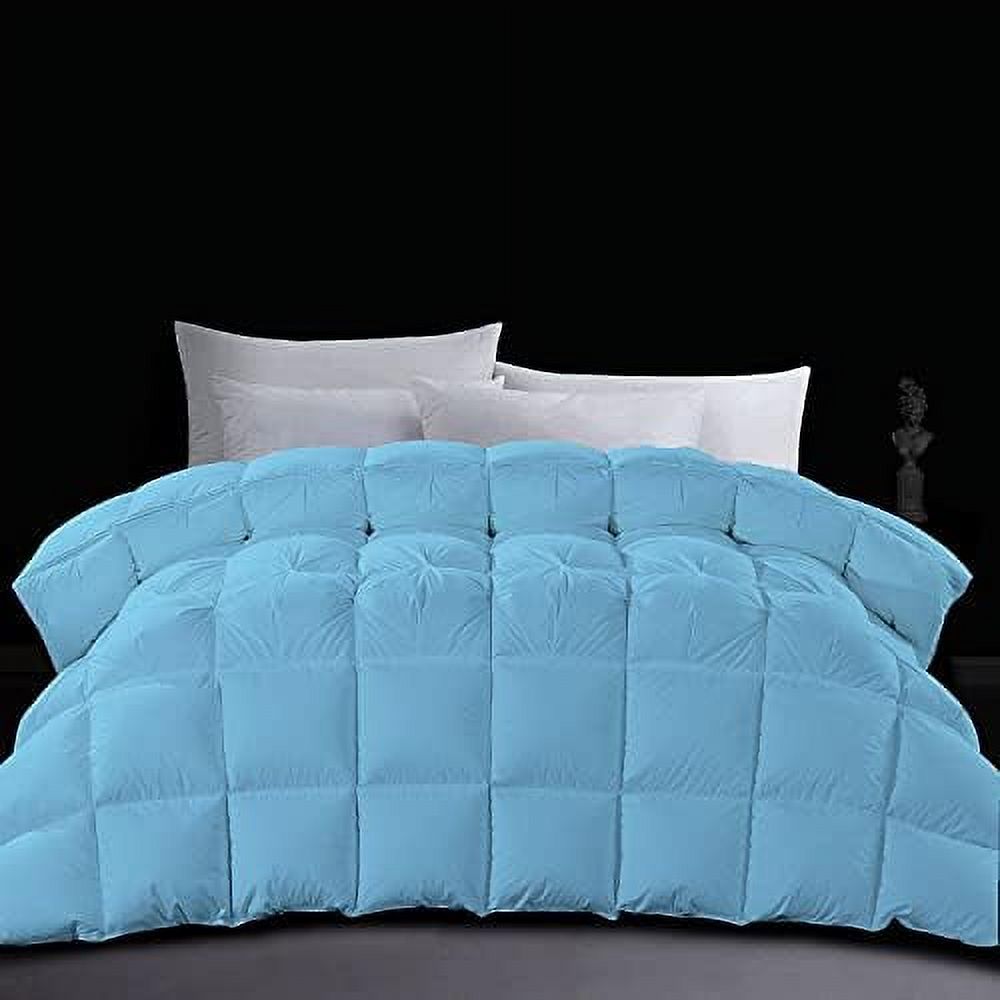 TJUNBOLIFE Goose Down Comforter Yellow Oversized King Size 100 Soft