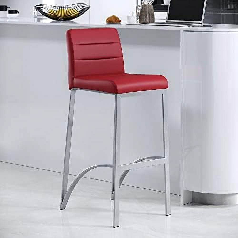 TJUNBOLIFE Lynx Counter Height Contemporary Stool with Metal Base