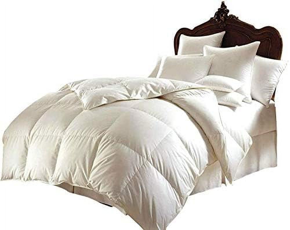 TJUNBOLIFE Oversized King Comforter Set Egyptian Cotton 1000 Series
