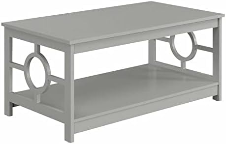 Contemporary Gray Ring 40" Rectangular Coffee Table