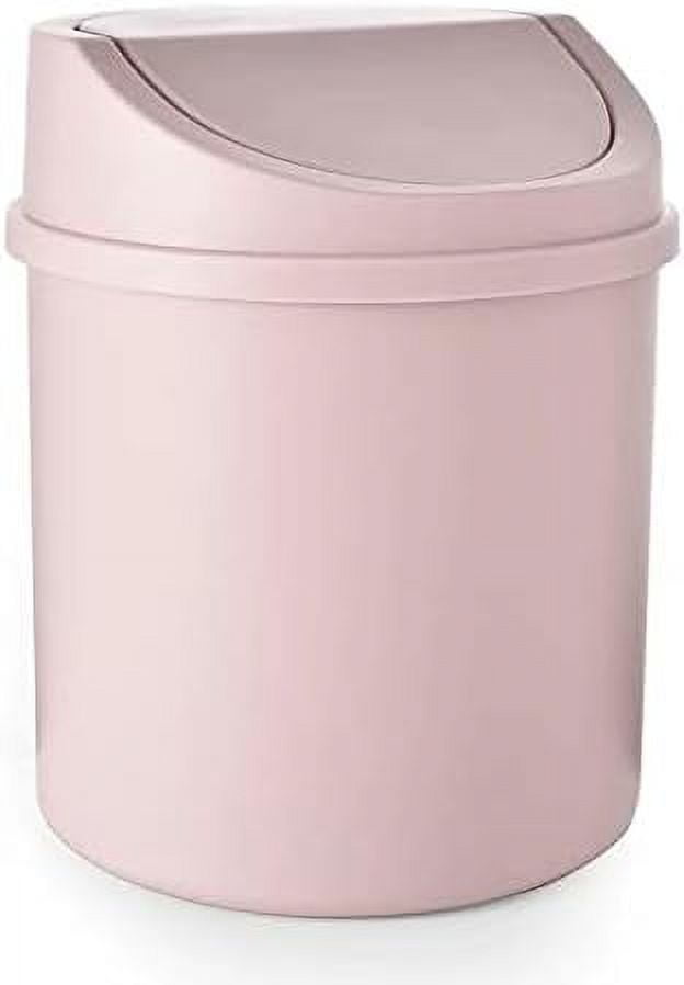 TJUNBOLIFE Trash cans Mini Desktop Bin Small Tube with Cover Bedroom ...