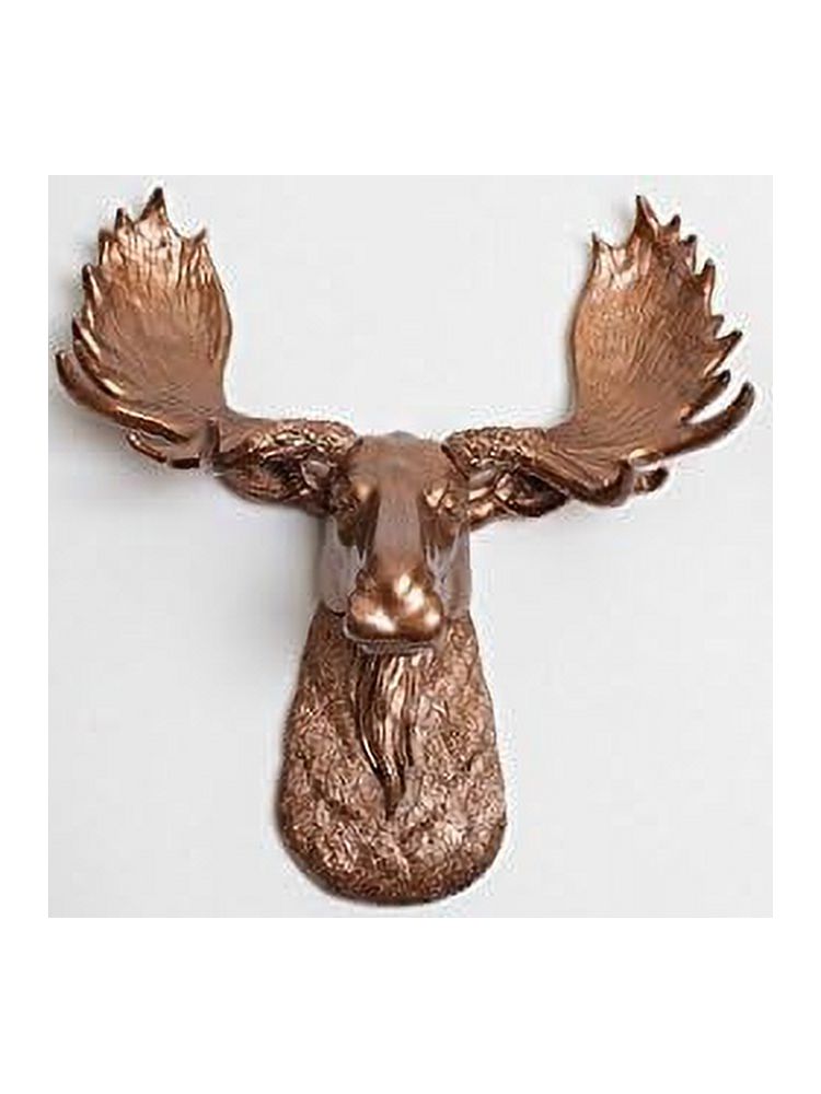 TJUNBOLIFE White Faux Taxidermy White Head Wall Mount The Mini