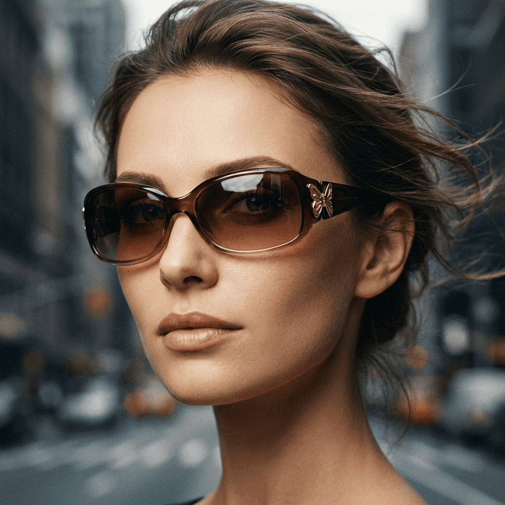 Polarized Sunglasses for Women with Wrap Around Butterfly Design, Trendy Jackie-O Style for UV400 Protection