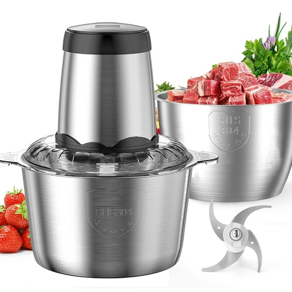TJWLP 2 L 2-Speed Food Processor, Silver