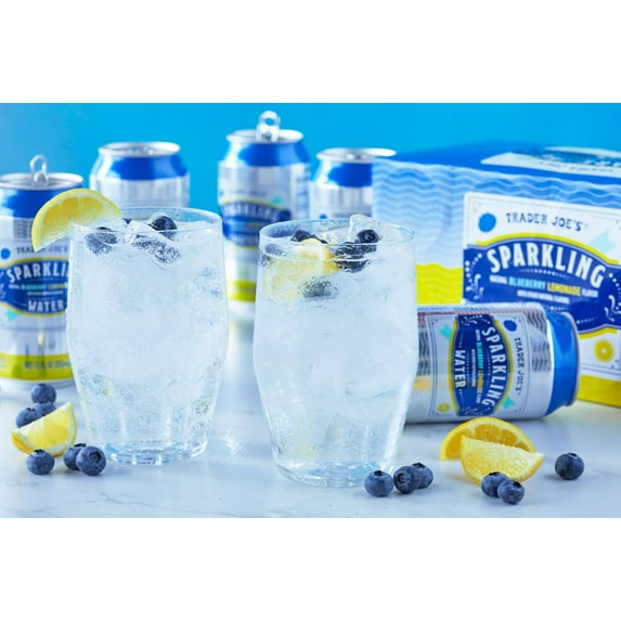 Pack of 2 - TJs Blueberry Lemonade Sparkling Water 12 Fl Oz