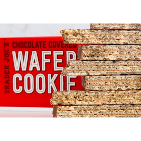 TJs Chocolate Covered Wafer Cookie 1.94 Oz - Pack of 2