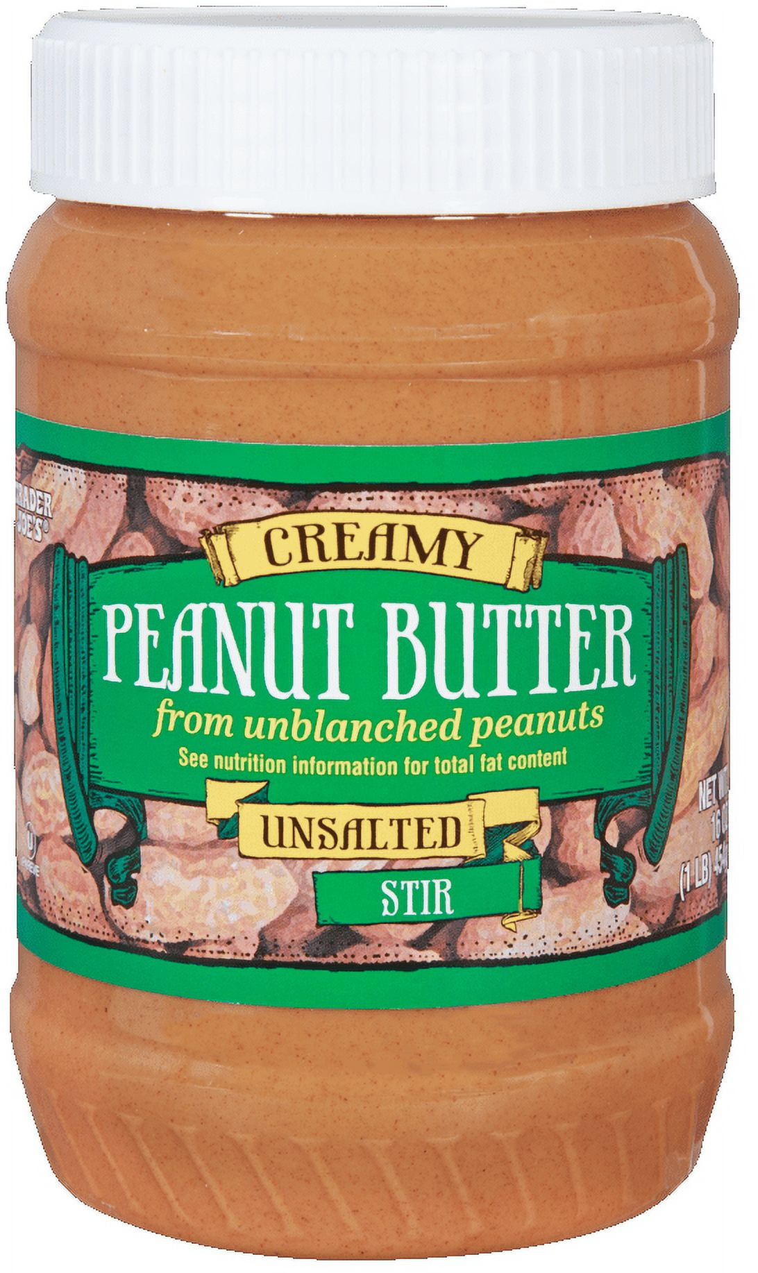 Pack of 2 - TJs Creamy Peanut Butter Unsalted 16 Oz