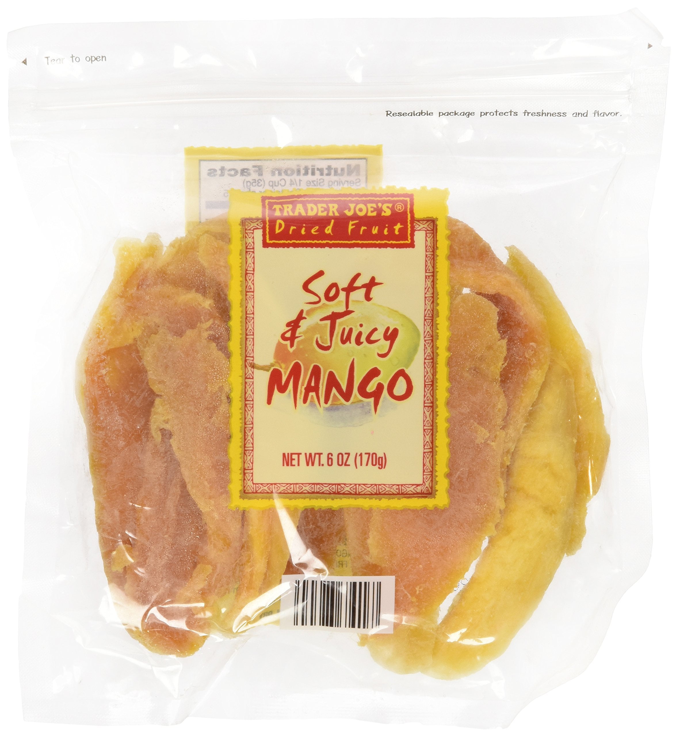 TJs Dried Fruit Soft and Juicy Mango (Pack of 3)
