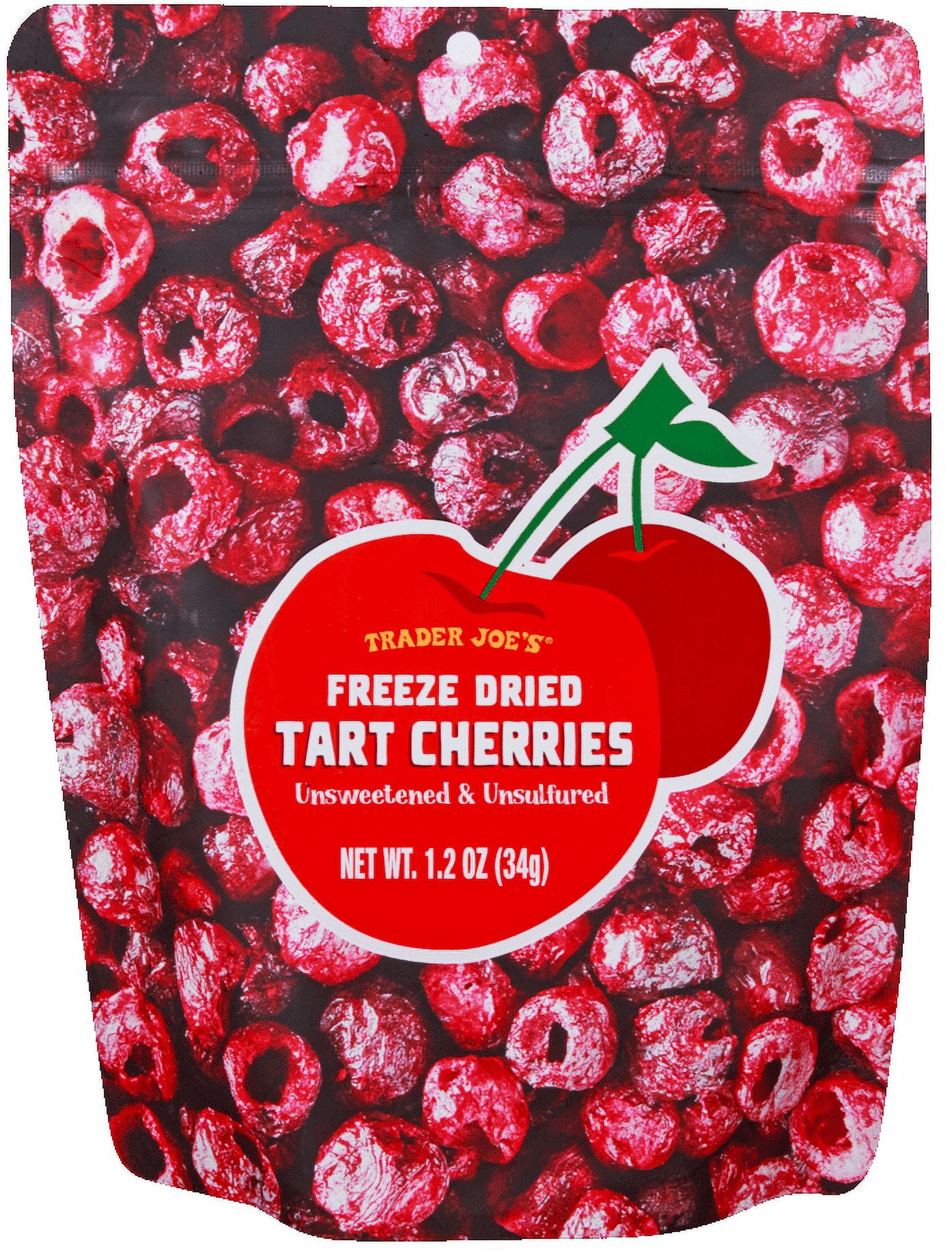 Pack of 3 - TJs Freeze Dried Tart Cherries 1.2 Oz