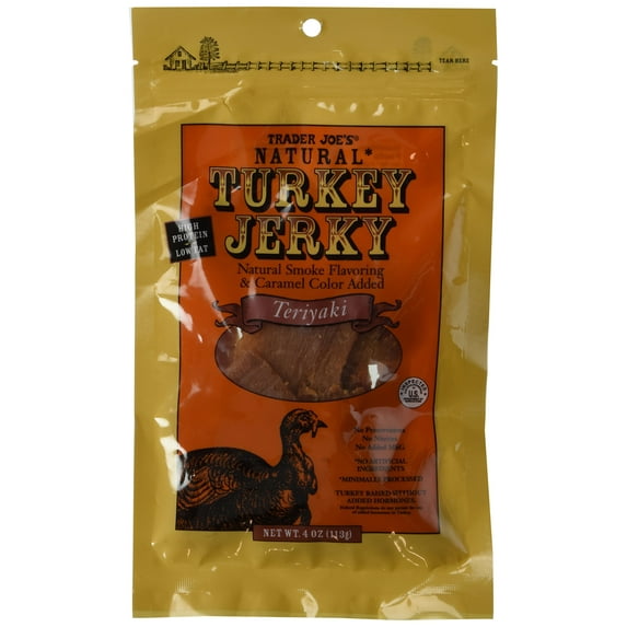 TJs Natural Turkey Jerky Teriyaki Flavor 4 Oz.