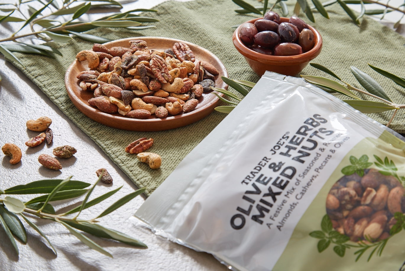 Pack of 2 - TJs Olive & Herbs Mixed Nuts 10 Oz