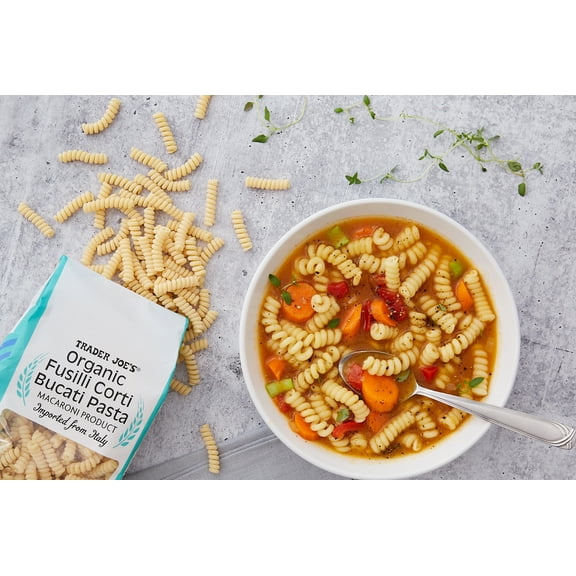 Pack of 3 - TJs Organic Fusilli Corti Bucati Pasta 1 Lb