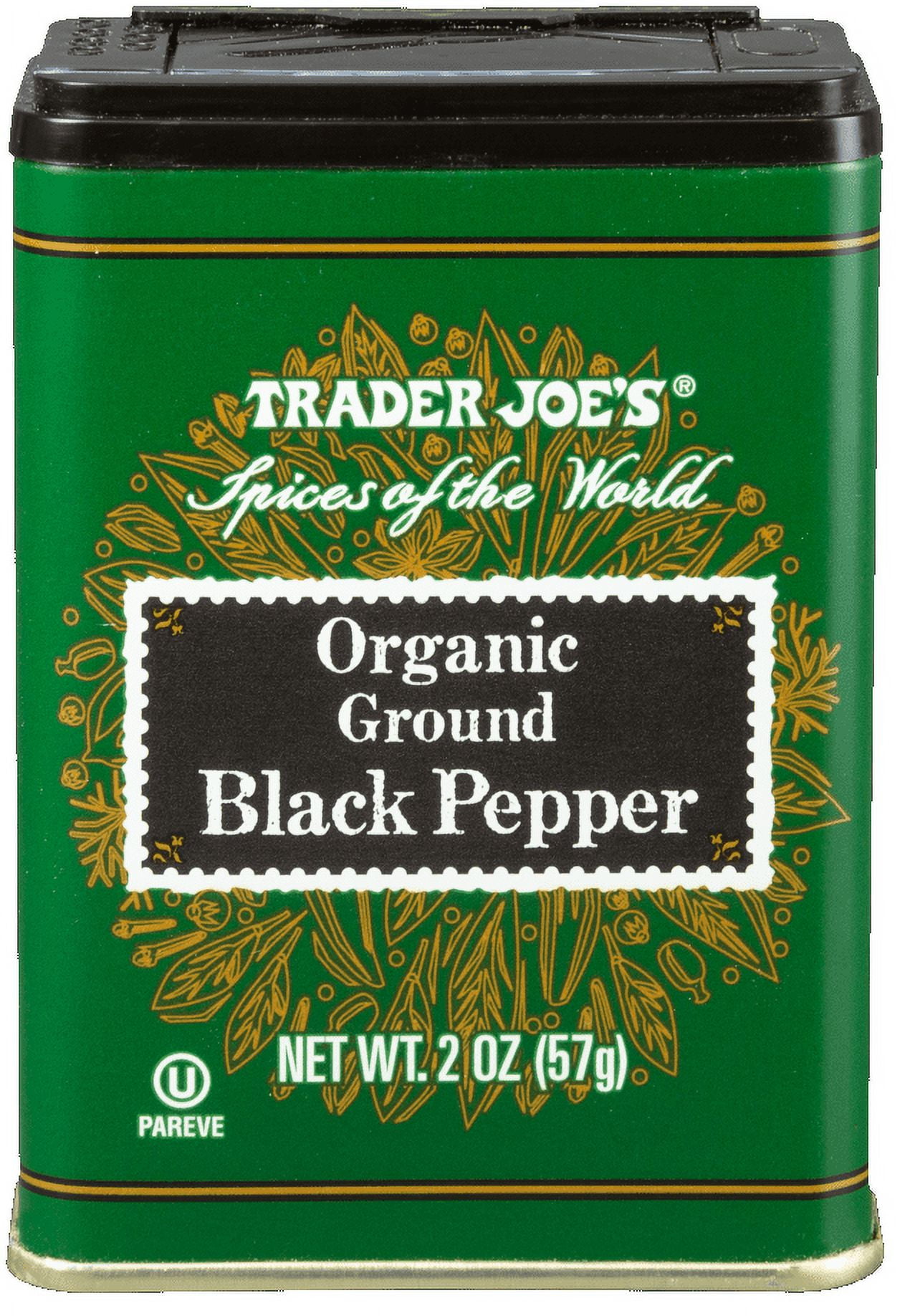 Pack of 3 - TJs Organic Ground Black Pepper 2 Oz