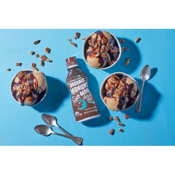 Pack of 3 - TJs Organic Midnight Moo Chocolate Syrup 15.8 Oz