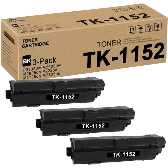 TK-1152 Toner Cartridge (3-Black) Replacement for Kyocera P2235dw M2635dw Printers Brand: RUYY
