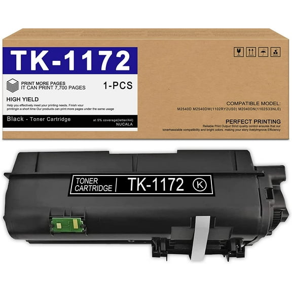 TK-1172 Black Toner Cartridge Replacement for Kyocera TK-1172 M2540d Printer