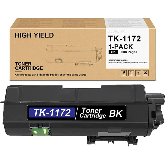 TK-1172 Toner Cartridge Black Replacement for Kyocera M2540d M2540dw M2040dn Printer 1-Pack