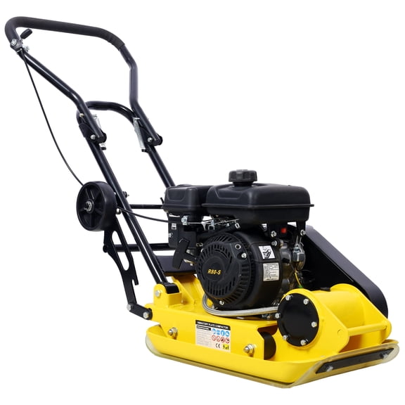TK 2.5HP Plate Compactor Gas 79.7cc 8200N Force Construction Concrete Tamper Machine Power Paver 19.3 x 12.6" Plate,EPA