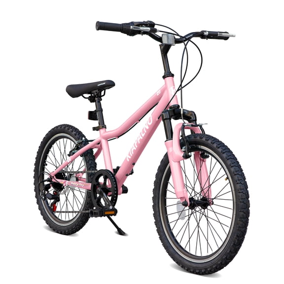 TK 20 Inch Mountain Bike 7-Speed Adult Dual-Suspension Mountain Bicycle with Sturdy Steel Frame Excellent Twist Shifting Dual Handbrake & Adjustable S